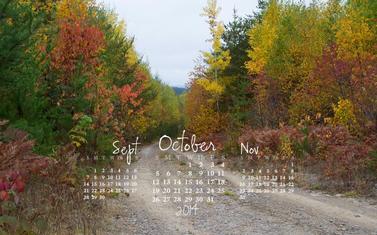 free desktop calendar October 2014_1440x900