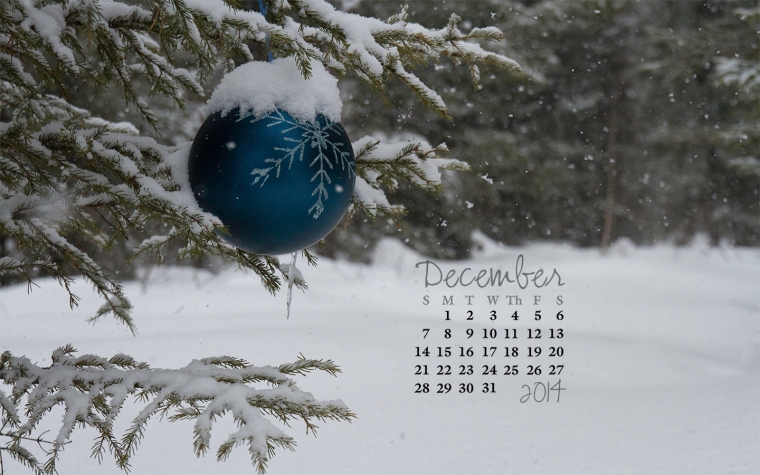 free desktop calendar December 2014_1400x900