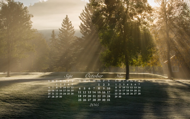 free desktop calendar Oct 2015_1440x900
